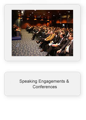 Prior speaking engagements and conferences